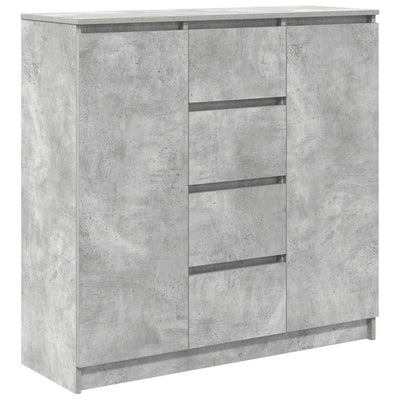 Senkki laatikoilla betoninharmaa 100,5x35x98,5 cm tekninen puu