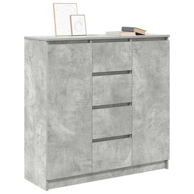 Senkki laatikoilla betoninharmaa 100,5x35x98,5 cm tekninen puu