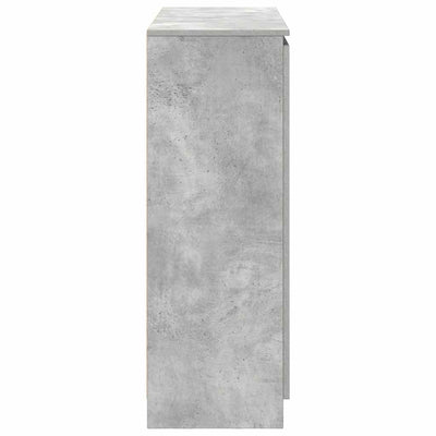 Senkki laatikoilla betoninharmaa 100,5x35x98,5 cm tekninen puu