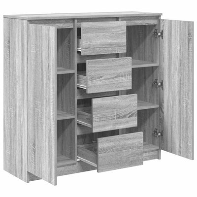 Senkki laatikoilla harmaa sonoma 100,5x35x98,5 cm tekninen puu
