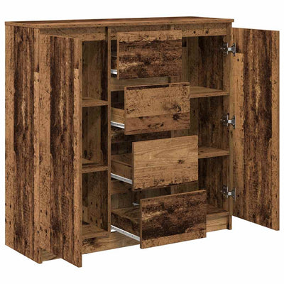 Senkki laatikoilla vanha puu 100,5x35x98,5 cm tekninen puu
