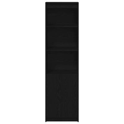 Kaappi musta tammi 50x35x180 cm tekninen puu