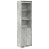 Kaappi betoninharmaa 50x35x180 cm tekninen puu