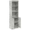 Kaappi betoninharmaa 50x35x180 cm tekninen puu