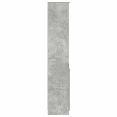 Kaappi betoninharmaa 50x35x180 cm tekninen puu
