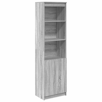 Kaappi harmaa Sonoma 50x35x180 cm tekninen puu