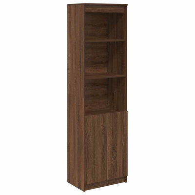 Kaappi ruskea tammi 50x35x180 cm tekninen puu