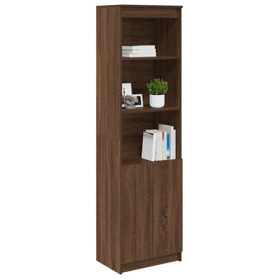 Kaappi ruskea tammi 50x35x180 cm tekninen puu