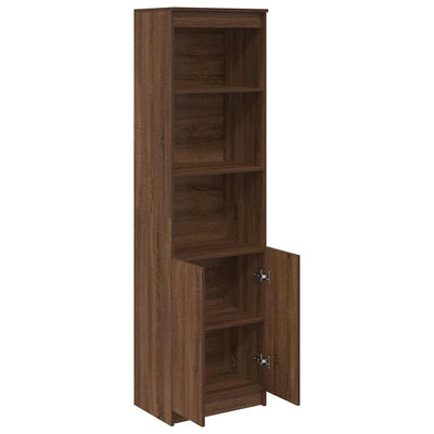 Kaappi ruskea tammi 50x35x180 cm tekninen puu