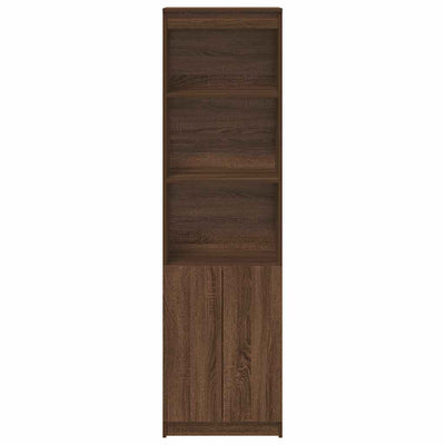 Kaappi ruskea tammi 50x35x180 cm tekninen puu