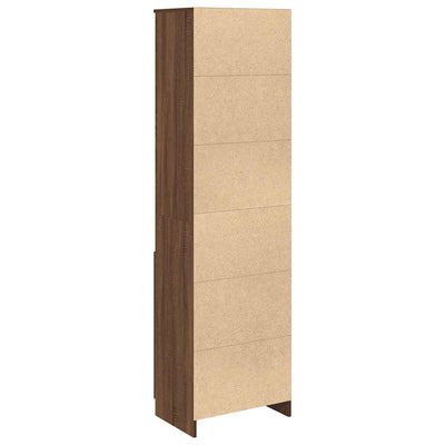 Kaappi ruskea tammi 50x35x180 cm tekninen puu