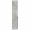 Kaappi betoninharmaa 70x35x180 cm tekninen puu