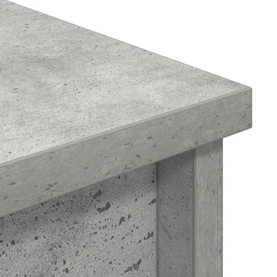 Kaappi betoninharmaa 70x35x180 cm tekninen puu