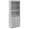 Kaappi harmaa Sonoma 70x35x180 cm tekninen puu