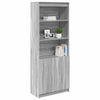 Kaappi harmaa Sonoma 70x35x180 cm tekninen puu