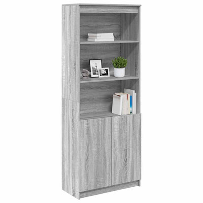 Kaappi harmaa Sonoma 70x35x180 cm tekninen puu