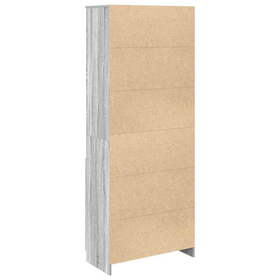 Kaappi harmaa Sonoma 70x35x180 cm tekninen puu