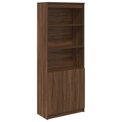 Kaappi ruskea tammi 70x35x180 cm tekninen puu