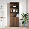 Kaappi ruskea tammi 70x35x180 cm tekninen puu