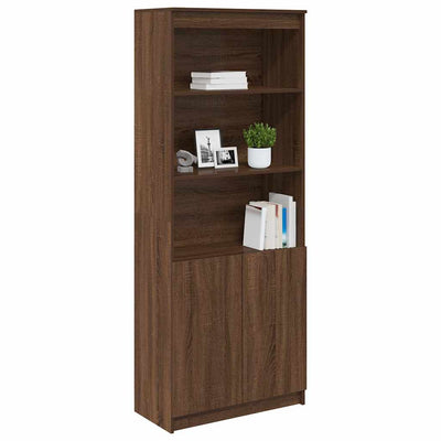 Kaappi ruskea tammi 70x35x180 cm tekninen puu