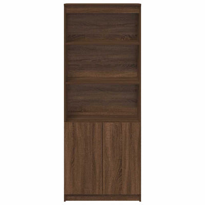 Kaappi ruskea tammi 70x35x180 cm tekninen puu