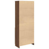 Kaappi ruskea tammi 70x35x180 cm tekninen puu