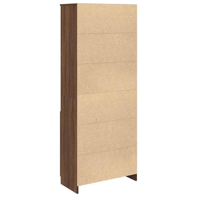 Kaappi ruskea tammi 70x35x180 cm tekninen puu
