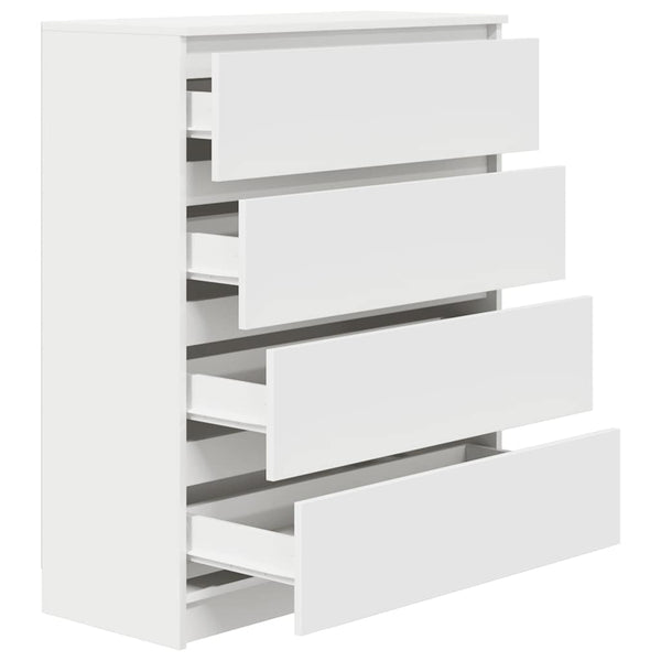 Valkoinen senkki Culaita 80x35x99cm (puinen)