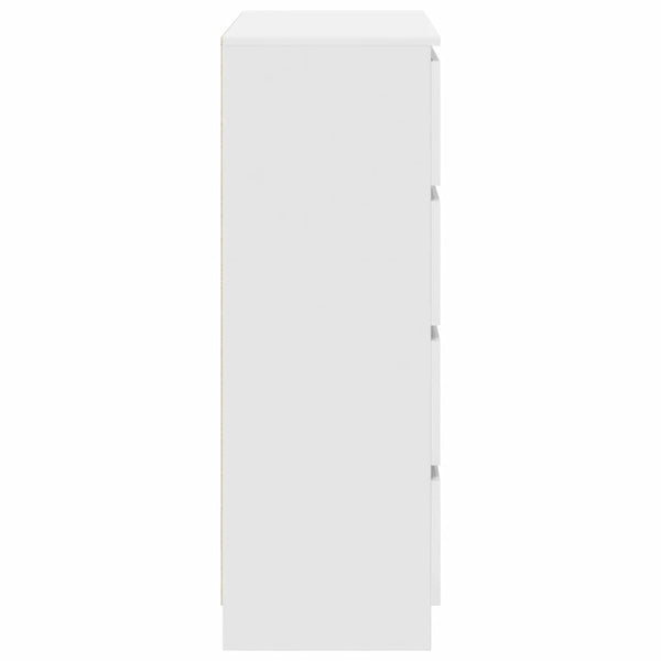 Valkoinen senkki Culaita 80x35x99cm (puinen)