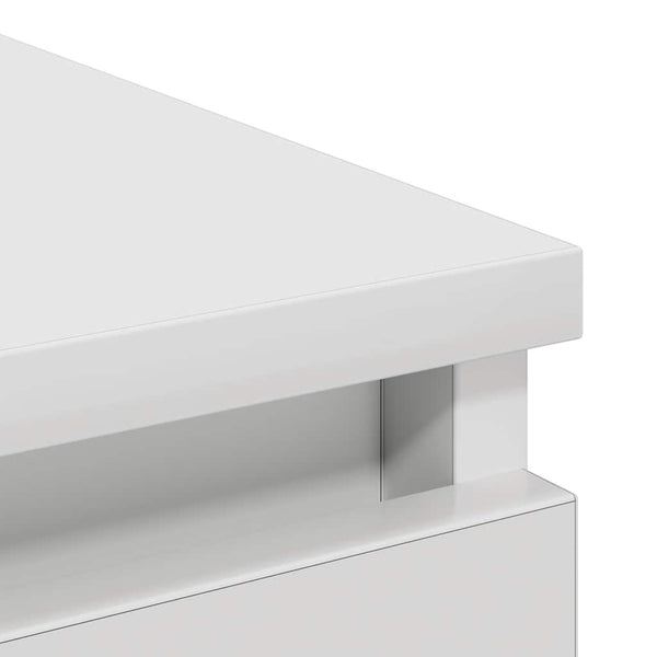 Valkoinen senkki Culaita 80x35x99cm (puinen)