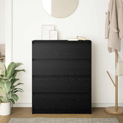 Senkki musta tammi 80x35x99 cm tekninen puu