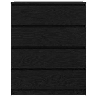 Senkki musta tammi 80x35x99 cm tekninen puu