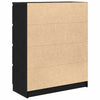 Senkki musta tammi 80x35x99 cm tekninen puu