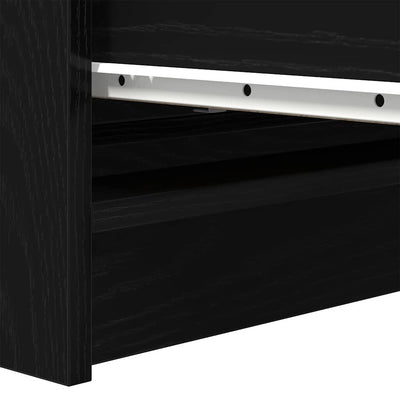 Senkki musta tammi 80x35x99 cm tekninen puu