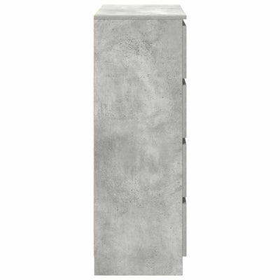 Senkki betoninharmaa 80x35x99 cm tekninen puu