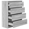 Senkki harmaa Sonoma 80x35x99 cm tekninen puu