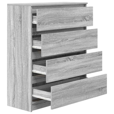Senkki harmaa Sonoma 80x35x99 cm tekninen puu