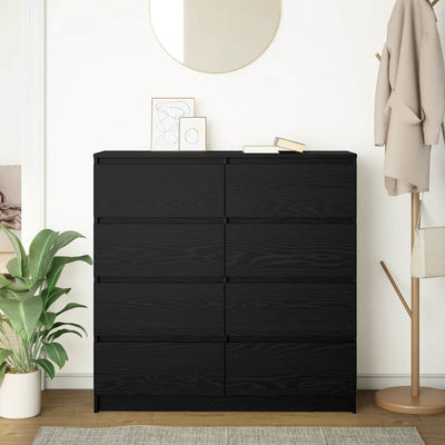 Senkki musta tammi 100x35x99 cm tekninen puu