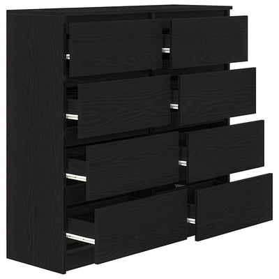 Senkki musta tammi 100x35x99 cm tekninen puu