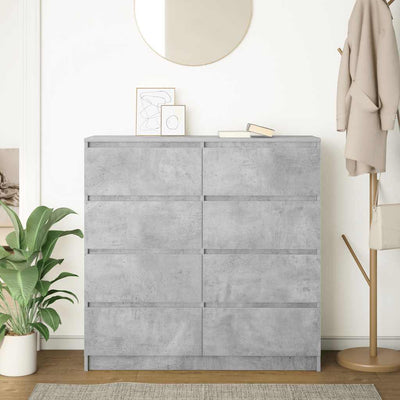 Senkki betoninharmaa 100x35x99 cm tekninen puu