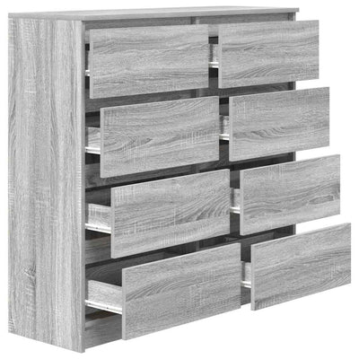 Senkki harmaa Sonoma 100x35x99 cm tekninen puu