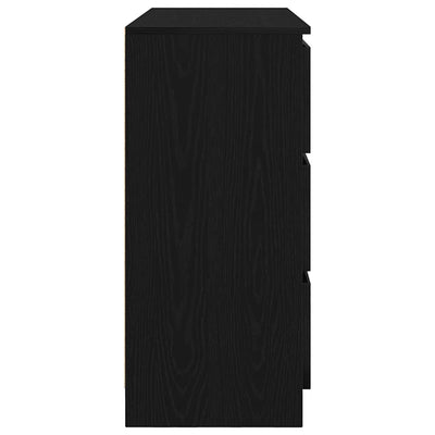 Senkki musta tammi 100x35x76 cm tekninen puu