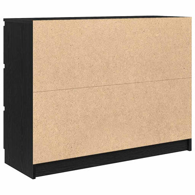 Senkki musta tammi 100x35x76 cm tekninen puu