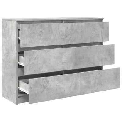 Senkki betoninharmaa 100x35x76 cm tekninen puu
