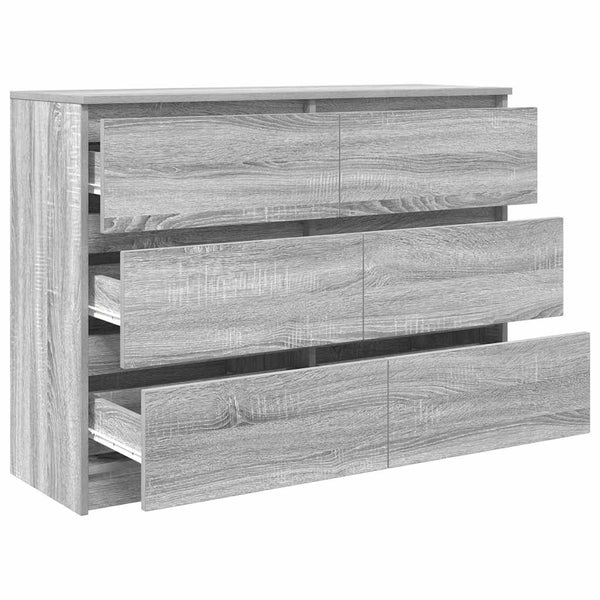 Harmaa senkki Christian 100x35x76cm (engineered wood)