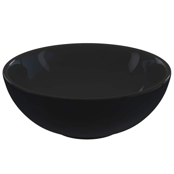 Pesuallas Gloss Musta Ø28x10 cm Keramiikka