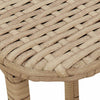 Taitettava puutarhapöytä Beige 90x51x75 cm polyrottinki