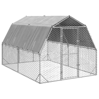 Kanan juoksu katolla Ghorghita 2,5x4x2,25 m (galvanoitua terästä)