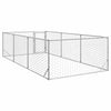 Galvanoitu ulkokoirakennel oven kanssa Virvioara 2x4x1 m (teräs)