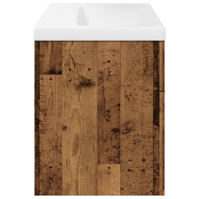 Kylpyhuoneen allaskaappi Miercurean (altaalla vanha puu)